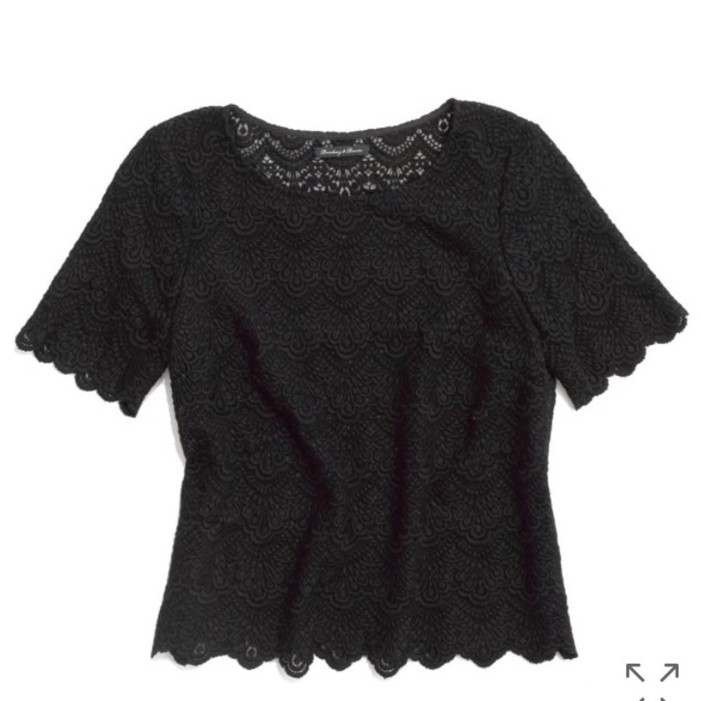 Madewell Scalloped Lace Shirt